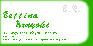 bettina manyoki business card
